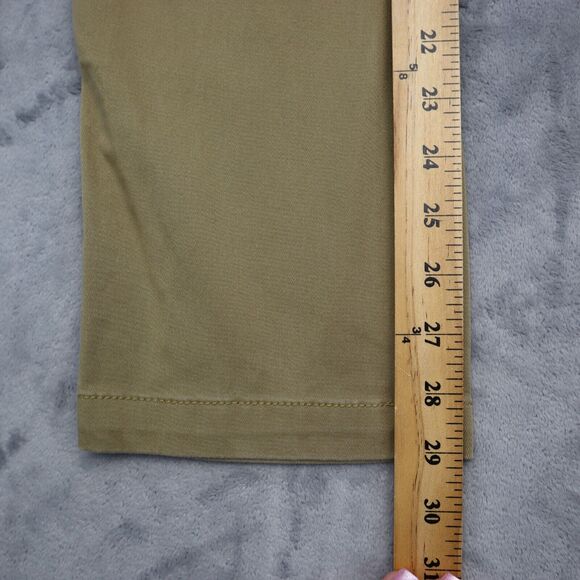 Haggar Pants Mens 30 Beige Khakis Straight Slim Fit Stretch Slash Pocket Button - Picture 6 of 16